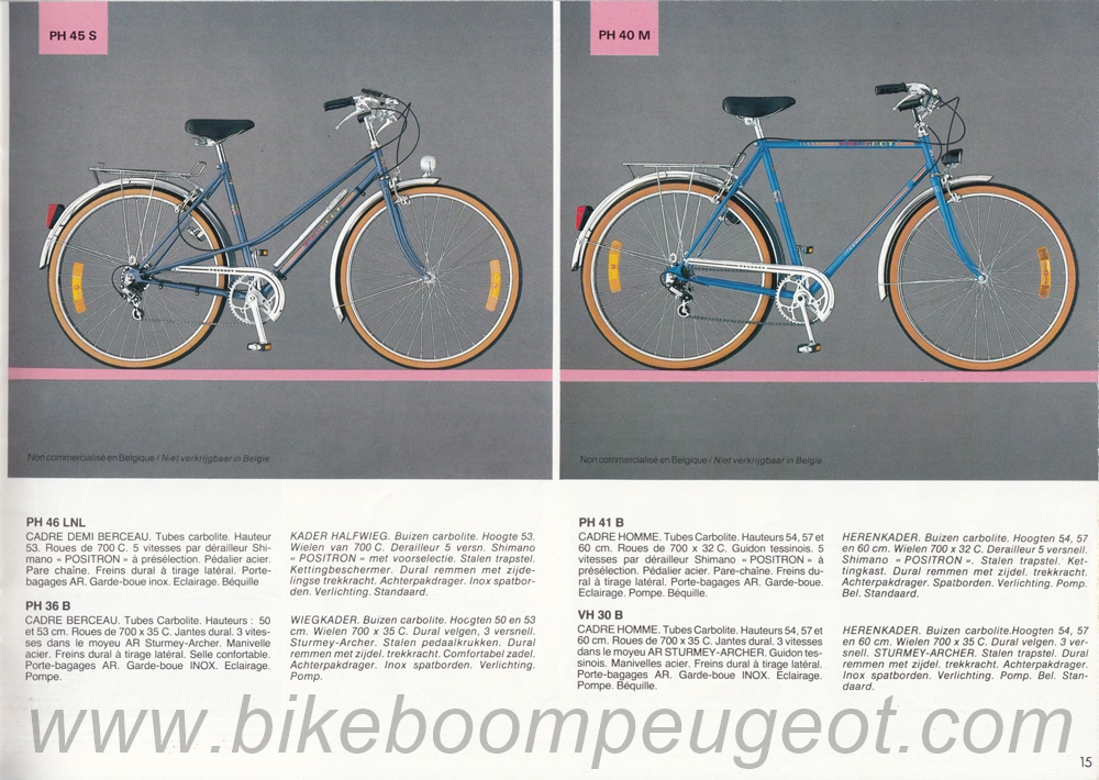 Peugeot 1985 Belgium Brochure